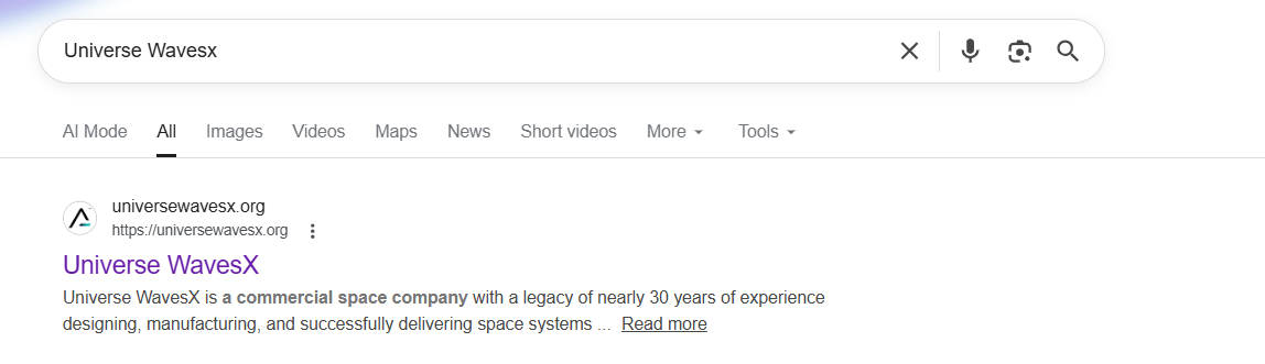 Universewavesx Google Search Results